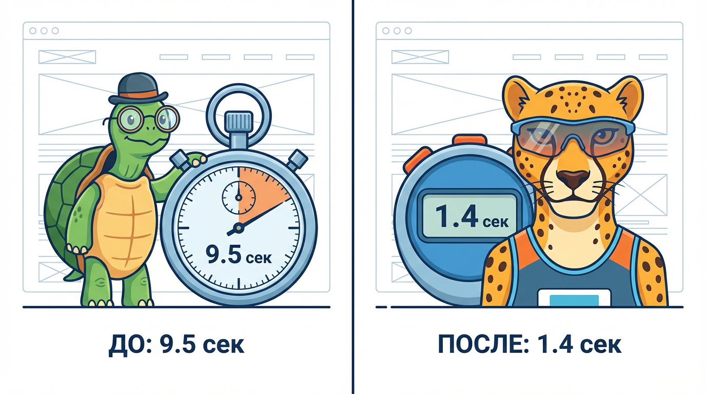ускорение загрузки сайта
